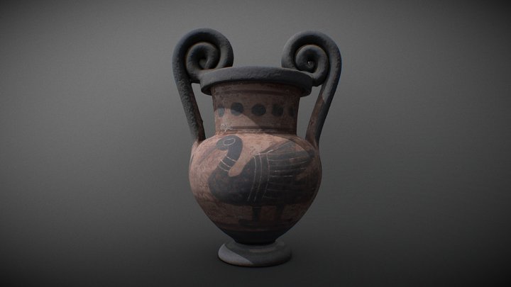 Pottery amphora replica 3D Model