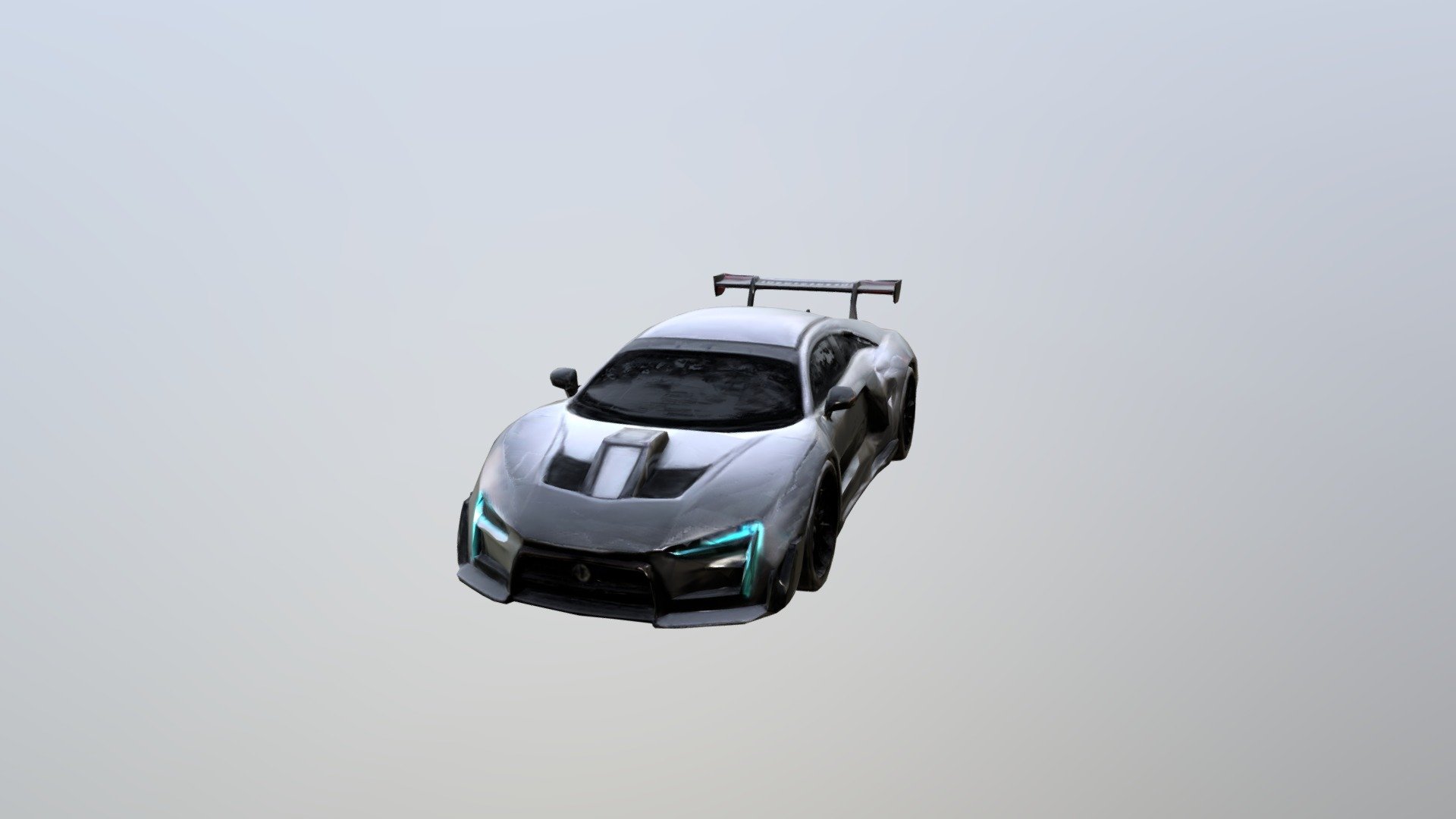 Silver racer - Download Free 3D model by lesfar [2c805bd] - Sketchfab