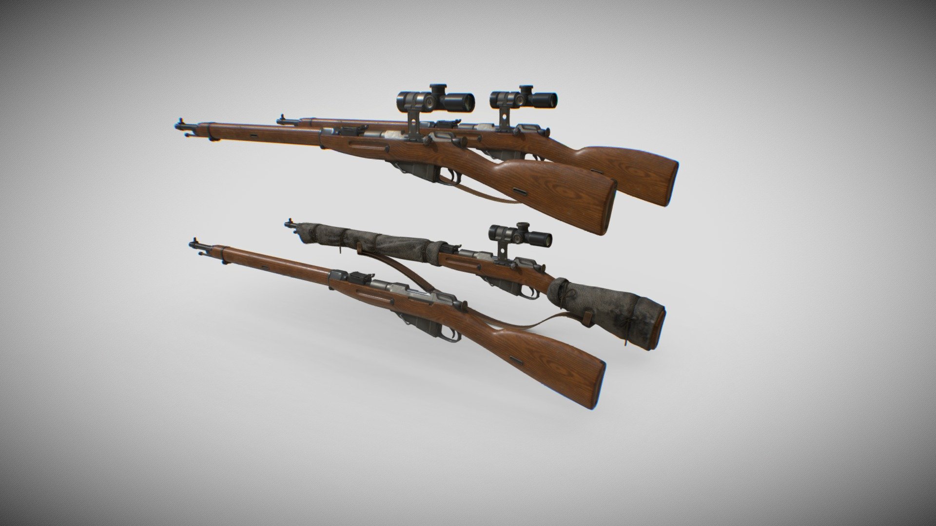 Mosin Nagant 4 Variation - Download Free 3D model by drcrazzie [2c8206a ...