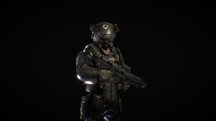 Soldier Toy (Hitem3d Ai) 3D Model