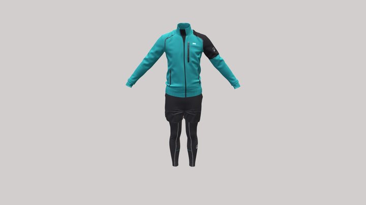 Suit with shorts 3D Model
