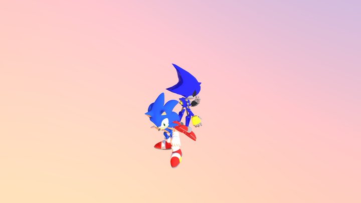 Sonic And Metal (Sonic Heroes Inspired) 3D Model