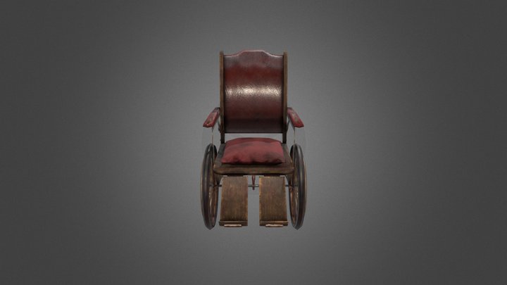 Old Wheelchair 3D Model