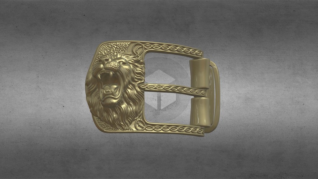 Roaring Lion Belt Buckle