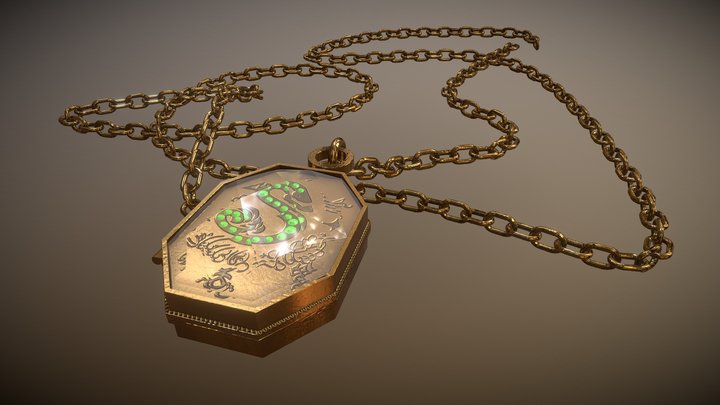 Salazar Slytherin locket 3D Model