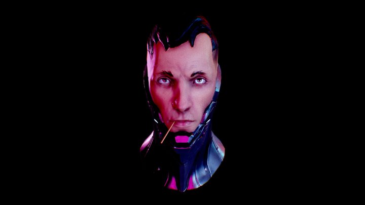 Cyberpunk Police Officer 3D Model