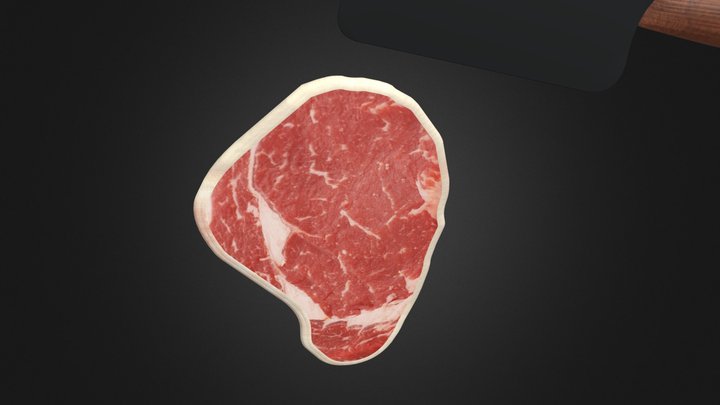 Steak 3D model by mohjustic 3D Model