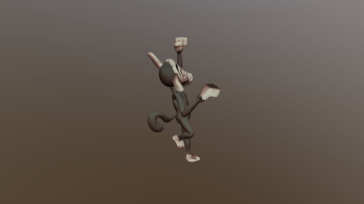 Monkey from Blender tutorial 3D Model