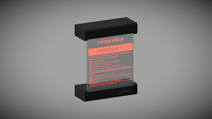 Sci-Fi Server Room AAA: Keypad (error) 3D Model
