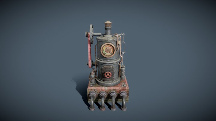 Steampunk Machine 3D Model