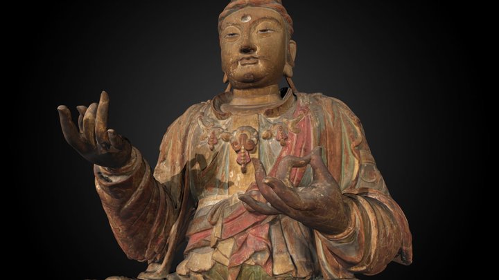 Seated bodhisattva Guanyin, 12th C. CE 3D Model