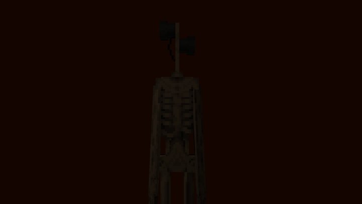 Siren Head in Minecraft 3D Model