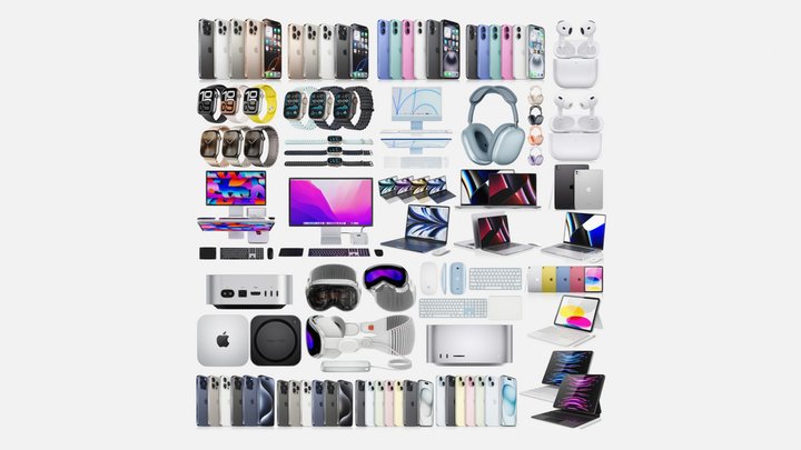 Apple Electronics Collection 2024 - 2025 – Free 3D Model STL