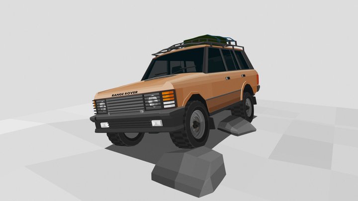 Range Rover Classic 1991 (low poly) 3D Model