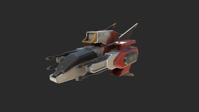 FURY - 37 Spaceship 3D Model