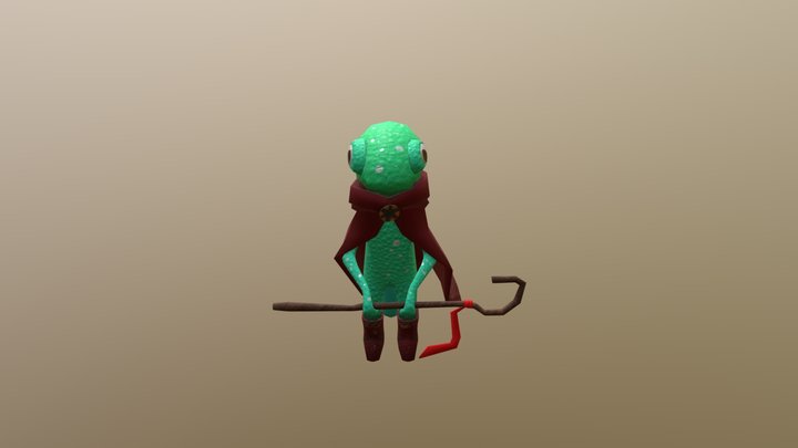 Lizard mage 3D Model