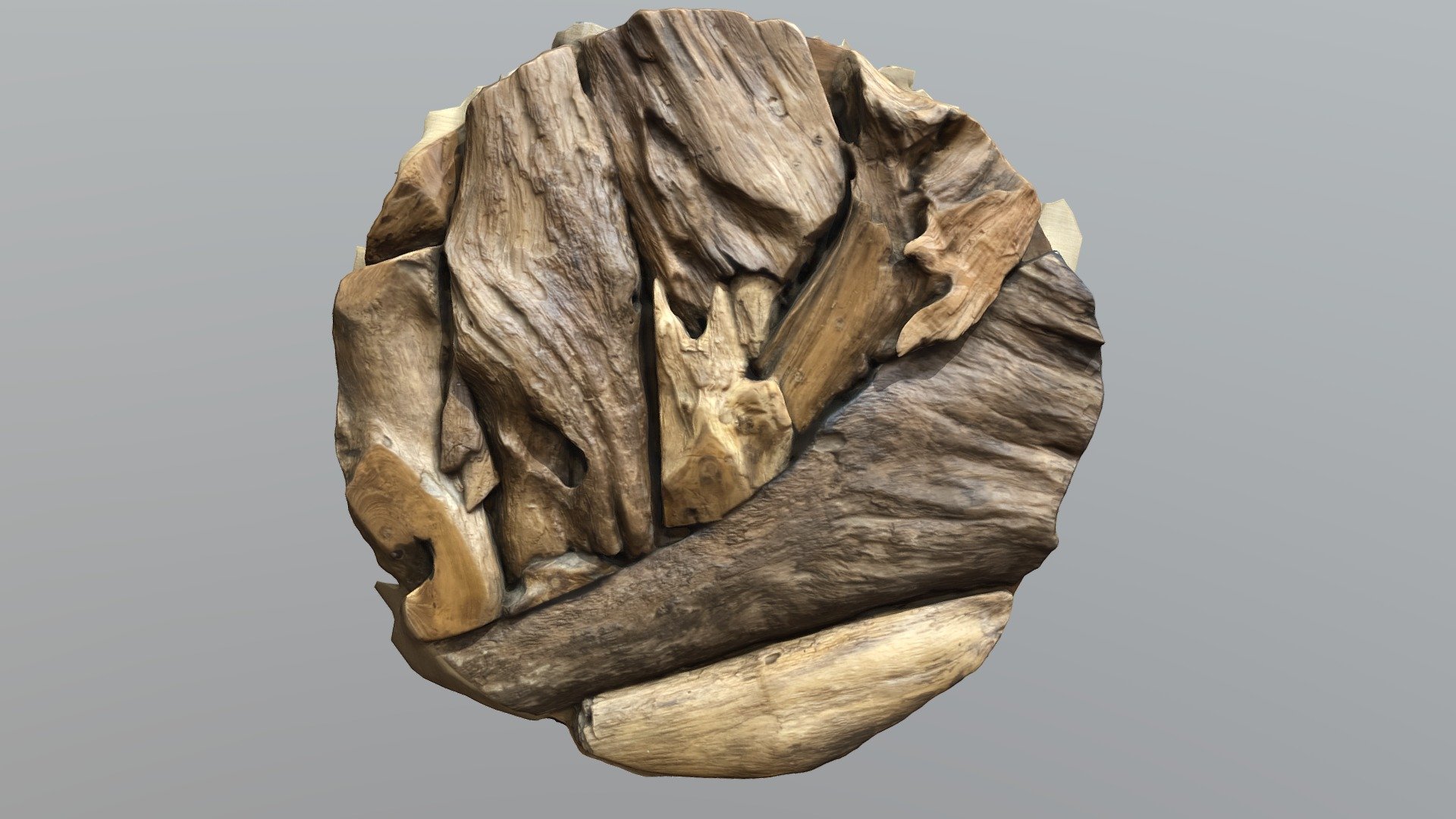 Wood wall decoration (photogrammetry)