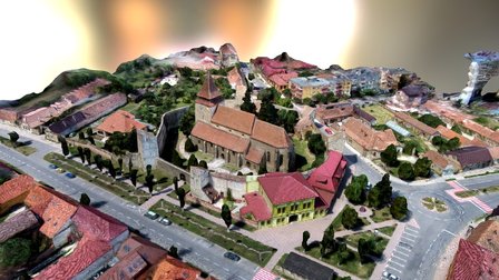 Biserica Evanghelica Ghimbav - Low rez 3D Model