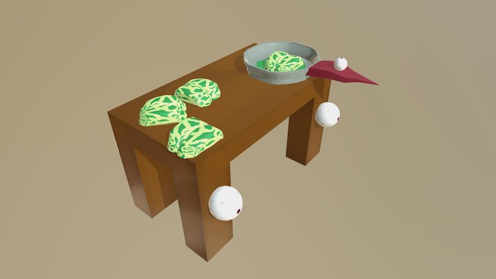 zombie meal 3D Model