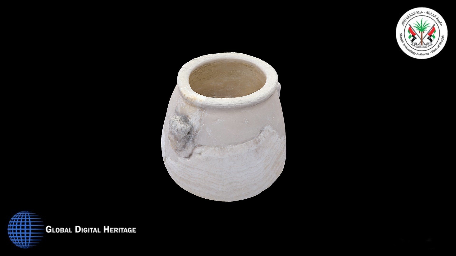 Pre-Islamic Alabaster Jar, Mleiha ML 5, Sharjah