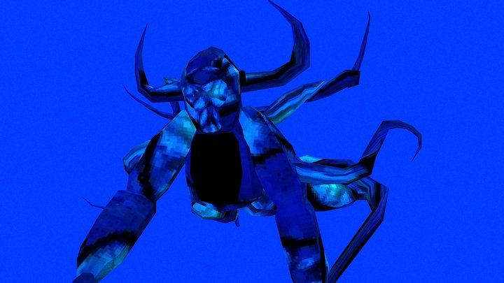 old deepsea God with new textures 3D Model