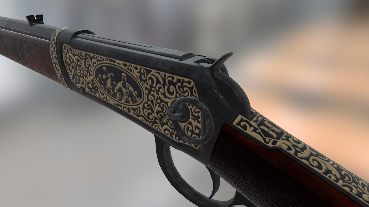 Winchester | Gold Engraving - 3D model by yuv912 [2c8fcda] - Sketchfab