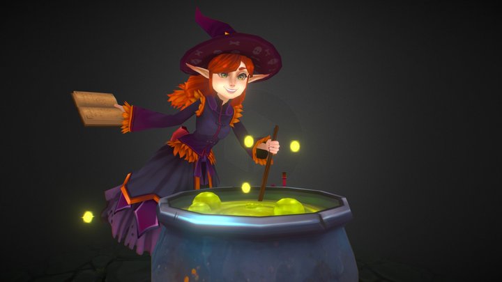 Belladonna Hemlock - Young Witch Apprentice 3D Model