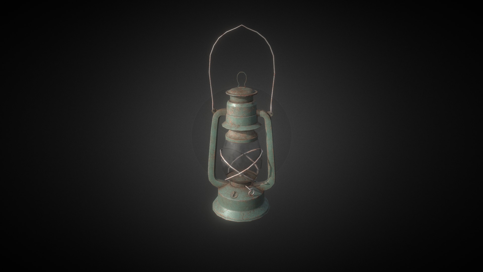 3D model Old oil lamp - This is a 3D model of the Old oil lamp. The 3D model is about a glass with a liquid in it.