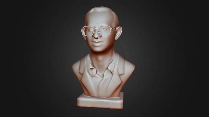 King Bhumibol / Low poly 3D Model