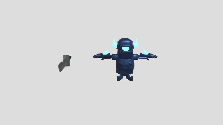 Mini pekka esqueleto solo 3D Model