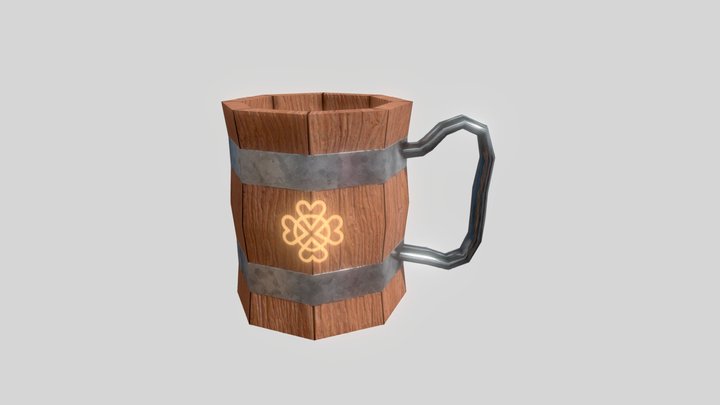 WoodenMug 3D Model