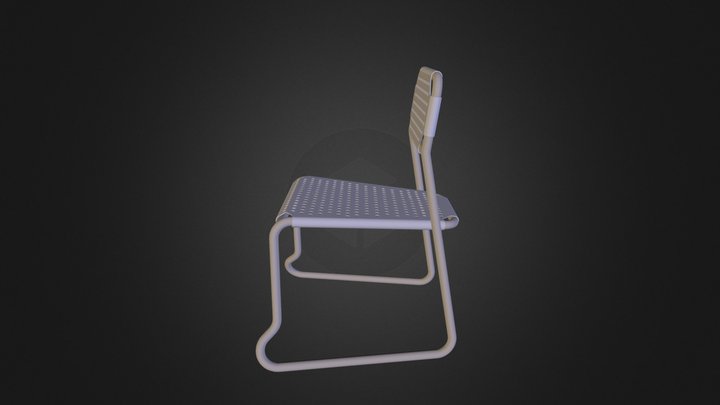 Chaise pour école primaire 3D Model
