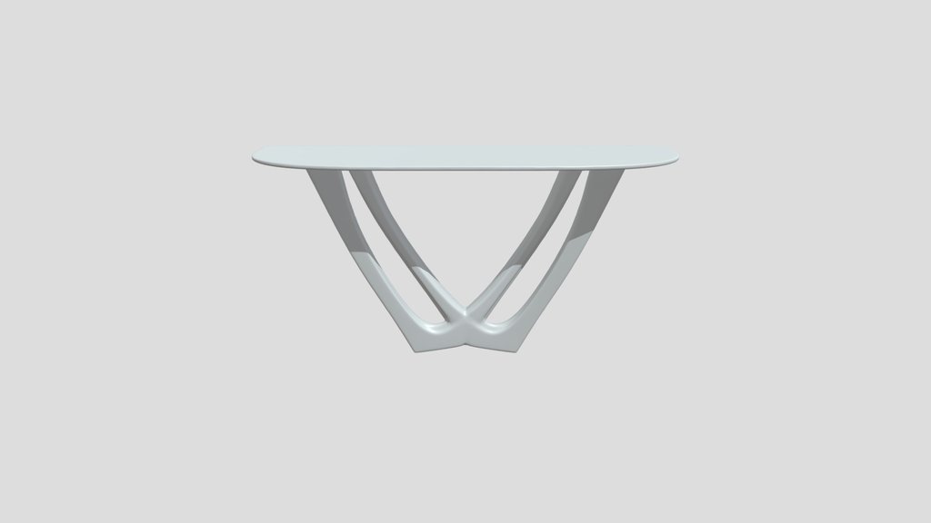 A modern console table