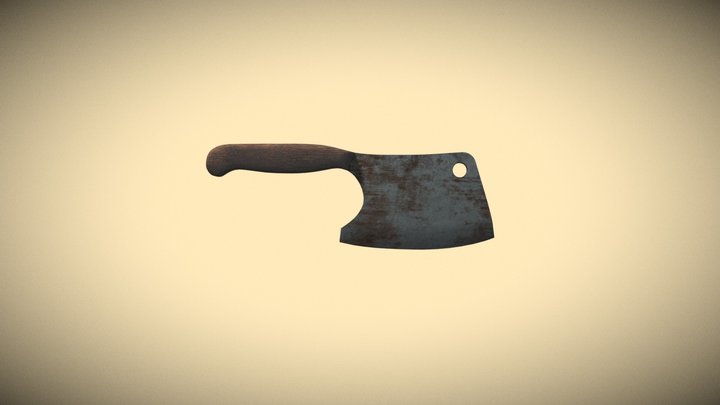 Textured knife 3D Model