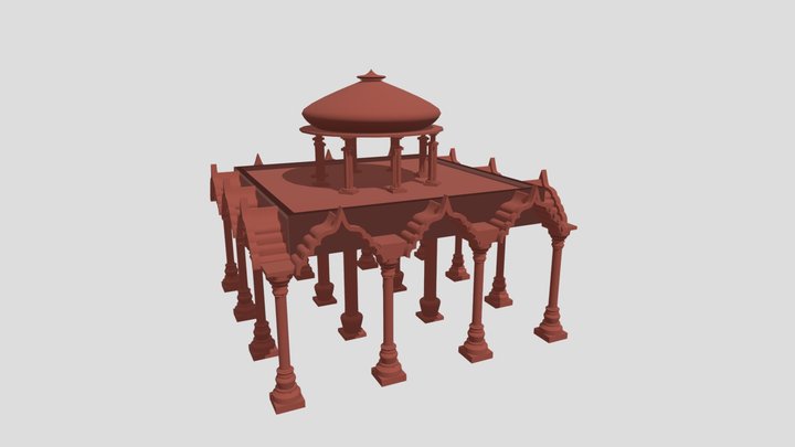 Doric_Pillar_Structure 3D Model