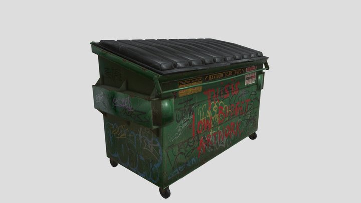 Old Dumpster 3D Model