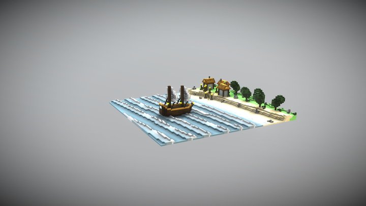 Cours 2 Bateau Final 3D Model