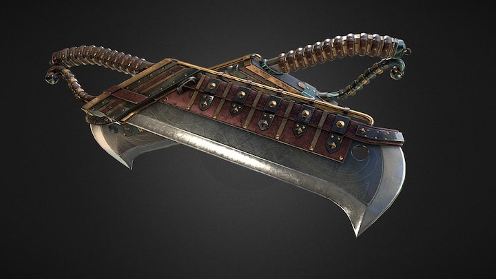 Twin Orc Cleavers 3D Model