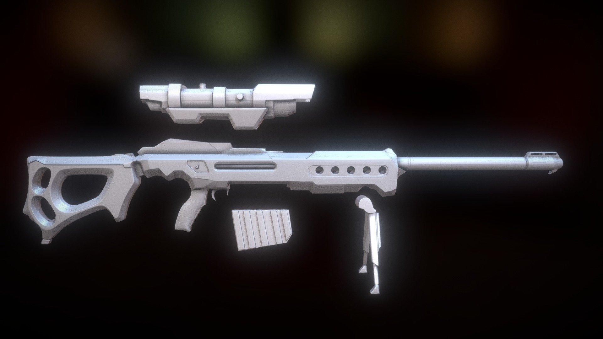 Sniperrifle High Poly Version