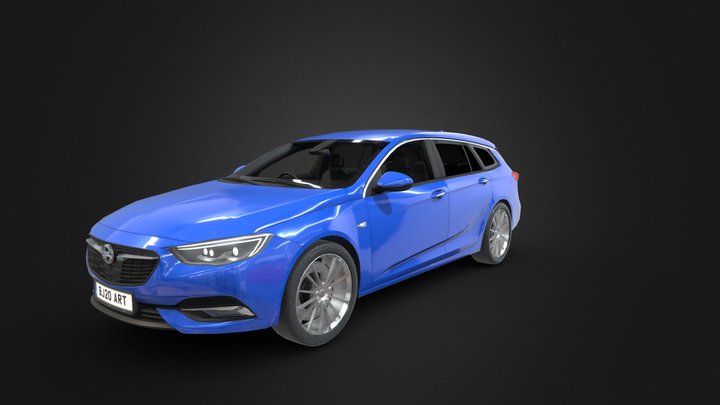 Opel Insignia 2017 3D Model