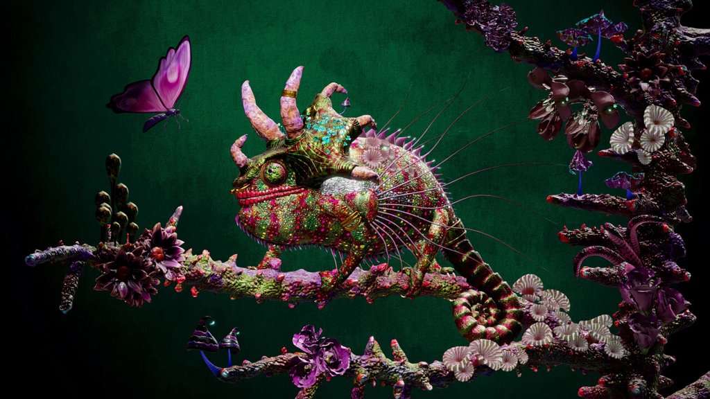Chameleon of the in-between