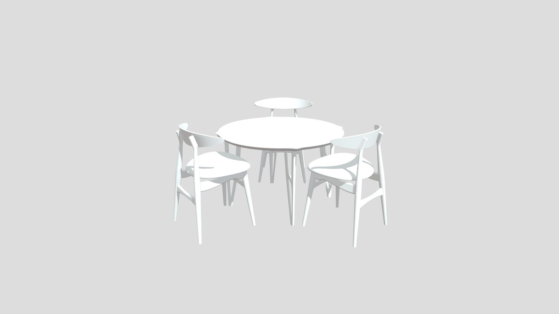 Table And Chairs 3D model by abdillahnur09 [2c99a80] Sketchfab