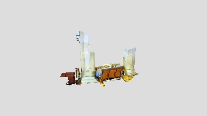 Sala Rosetti detaliu jos 3D Model