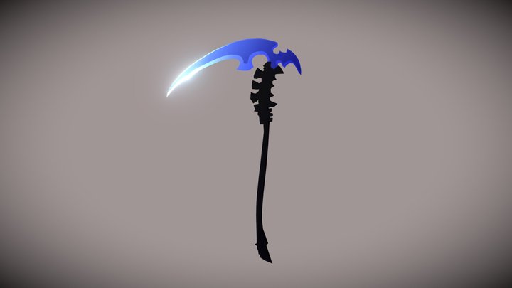 Fantasy Battle Scythe 3D Model