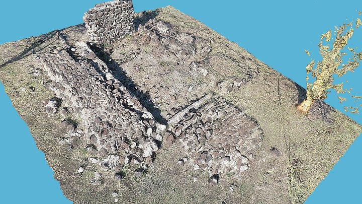 Ruined Building at Laetoli Tanzania 3D Model
