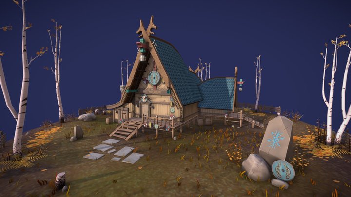 Viking House 3D Model