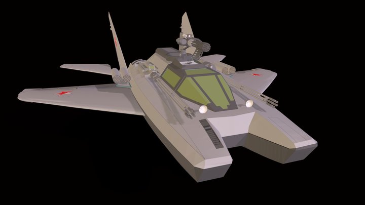 Futuristic Jet 3D Model
