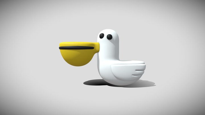 Ralph the Pelican 3D Model