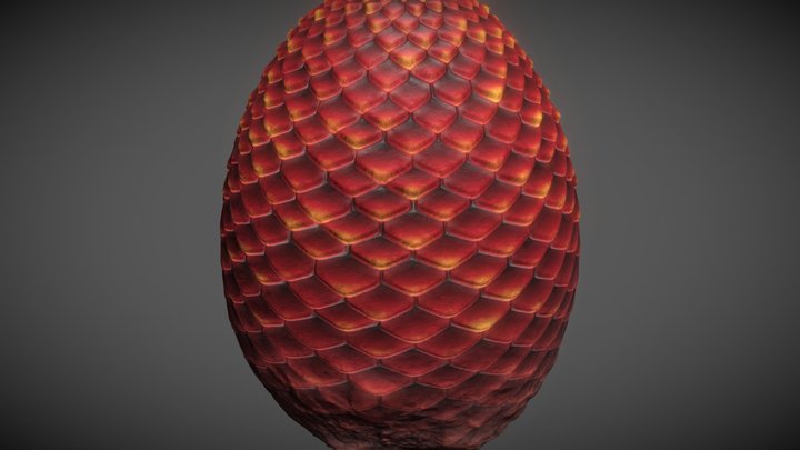 Dragon egg - Oeuf de dragon - Game of Throne 3D Model