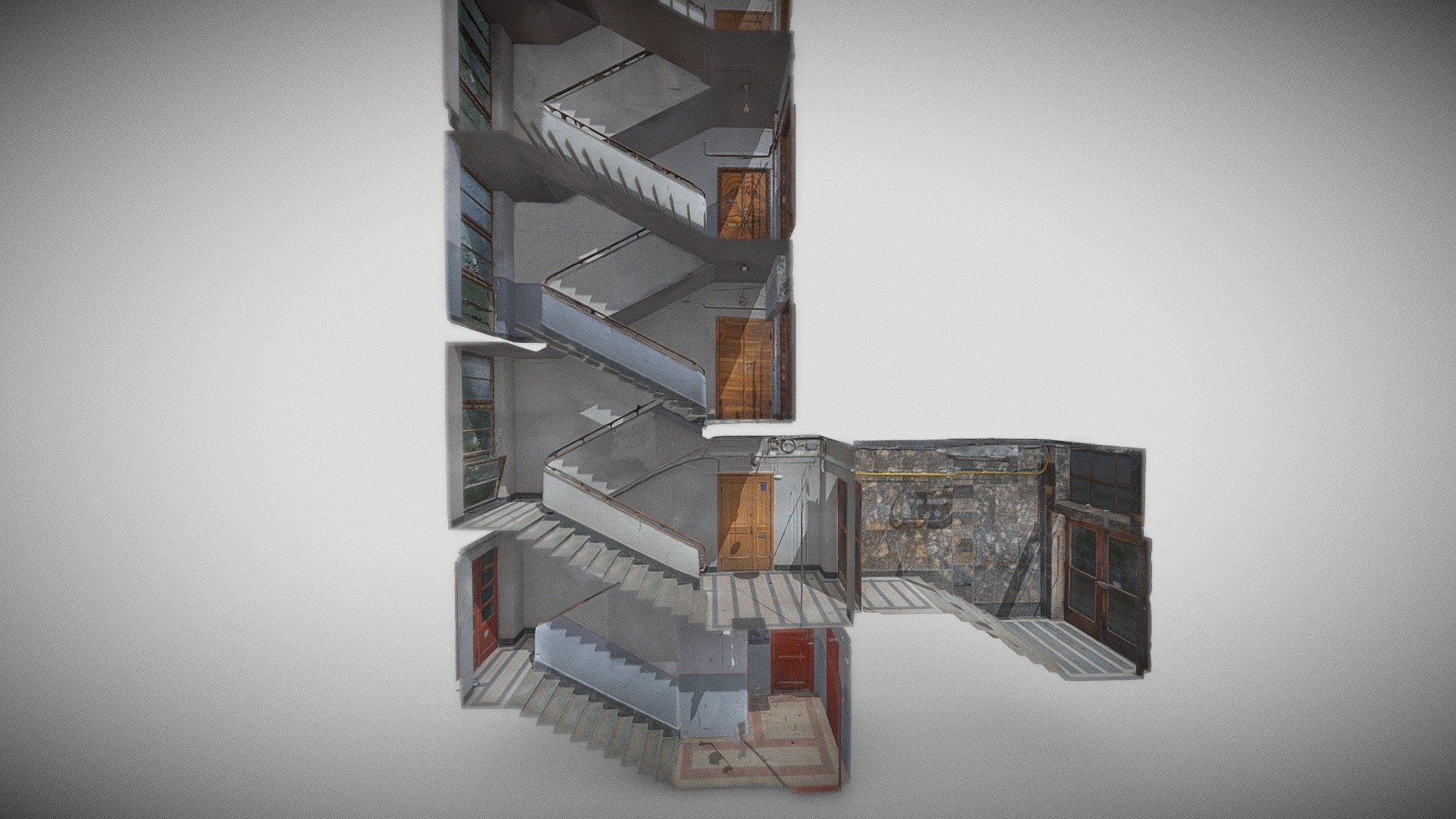 Interior of building №49 at Doroshenka St. — Sketchfab embed 3D viewer